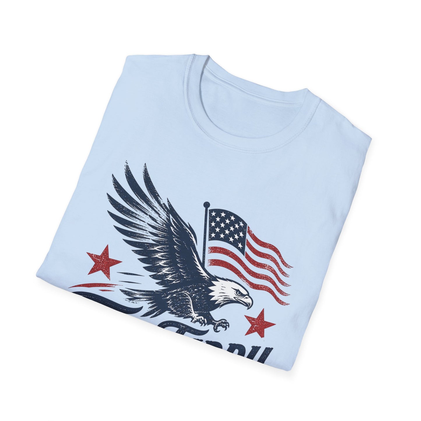 Eagle & American Flag T-Shirt — Two Fiddy Patriotic Tee (1776–2026)