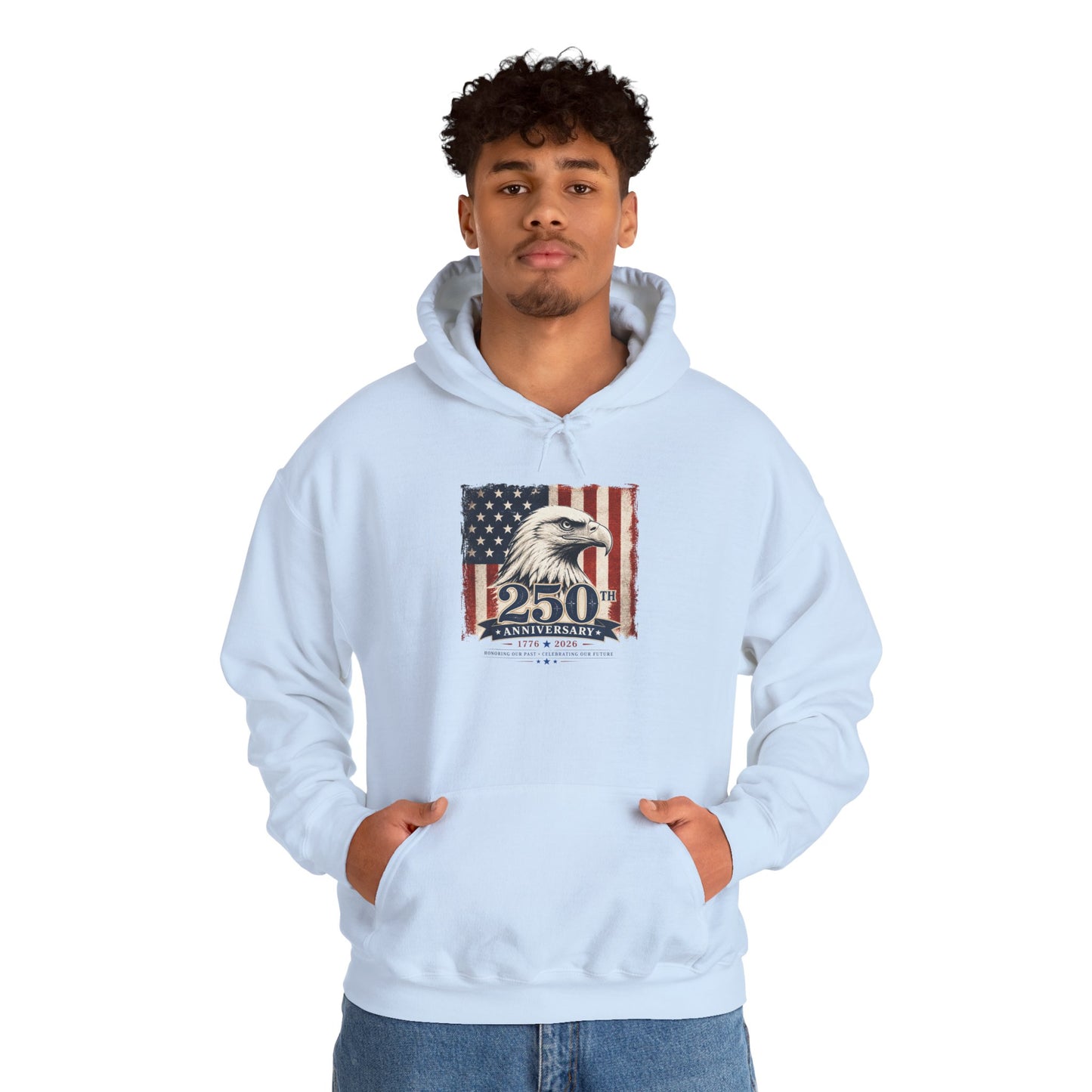 Patriotic Eagle Hoodie – 250th Anniversary American Flag Sweatshirt