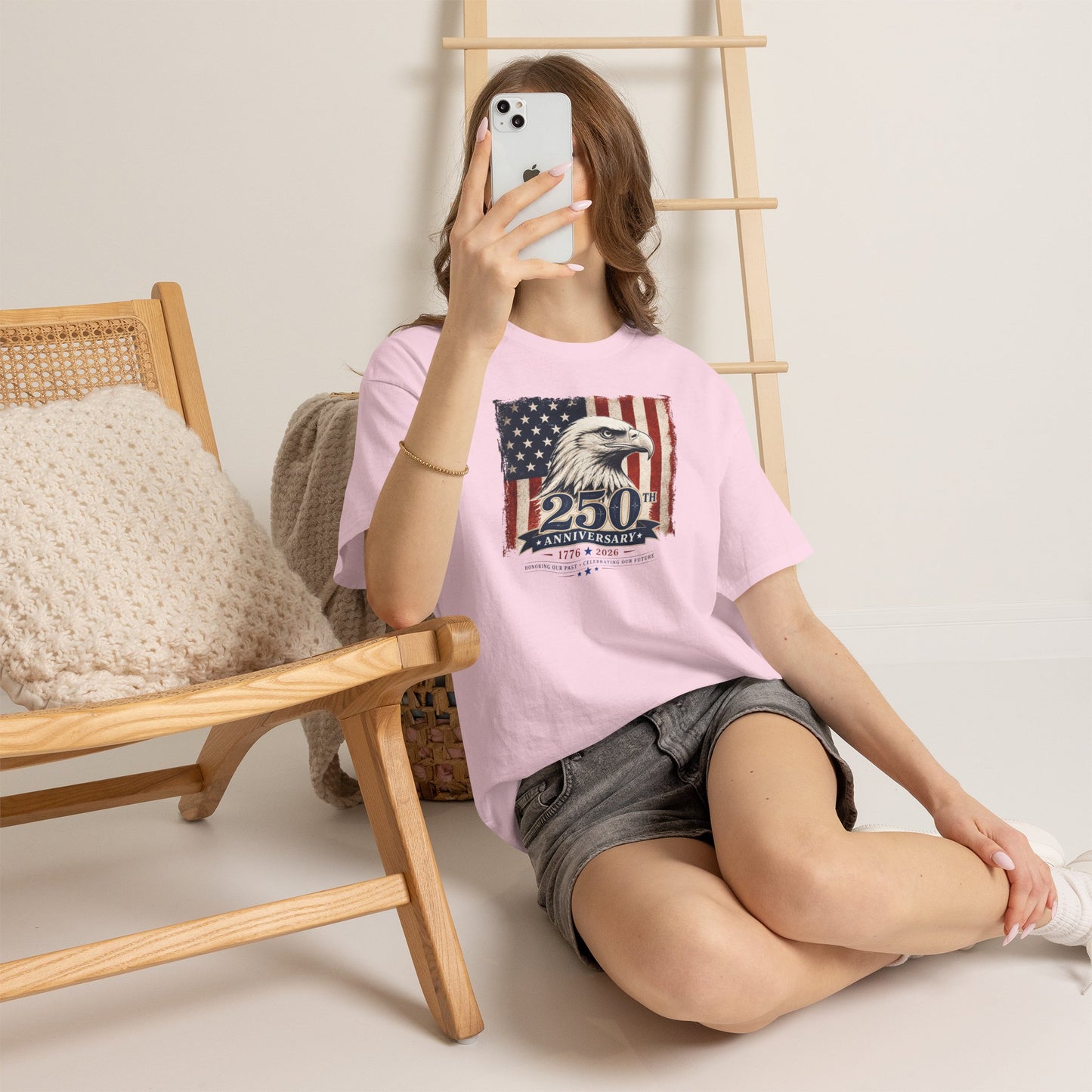 250th Anniversary Eagle American Flag T-Shirt