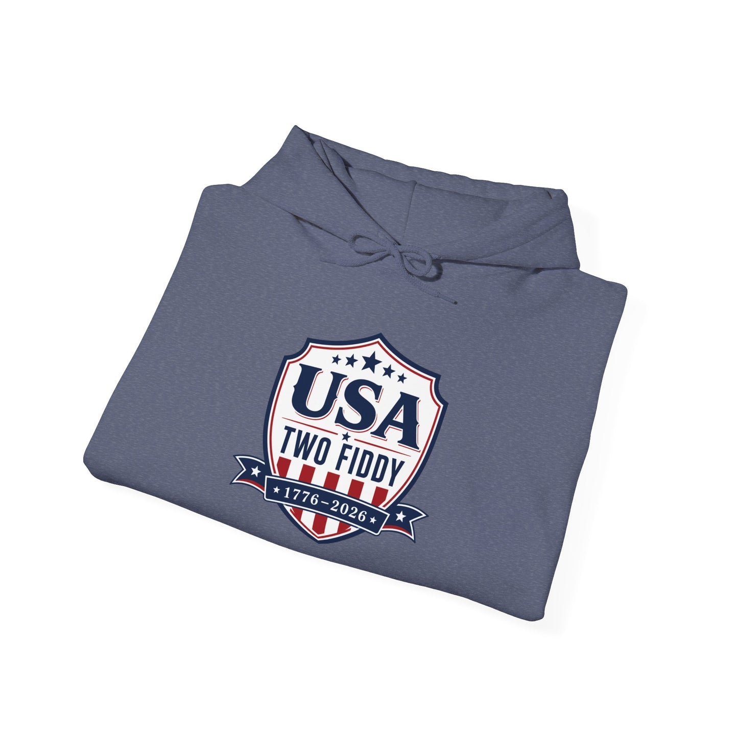 Hoodie - USA Two Fiddy Retro Shield Hoodie