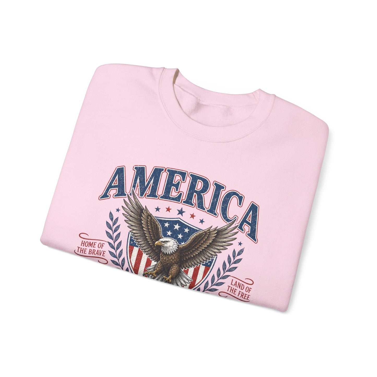 America Eagle Crewneck Sweatshirt – One Nation Under God 250 Years