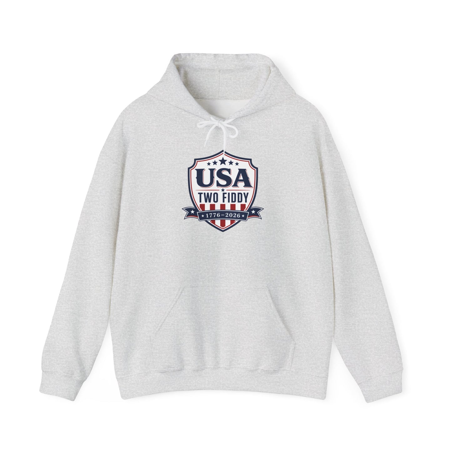 Hoodie - USA Two Fiddy Retro Shield Hoodie