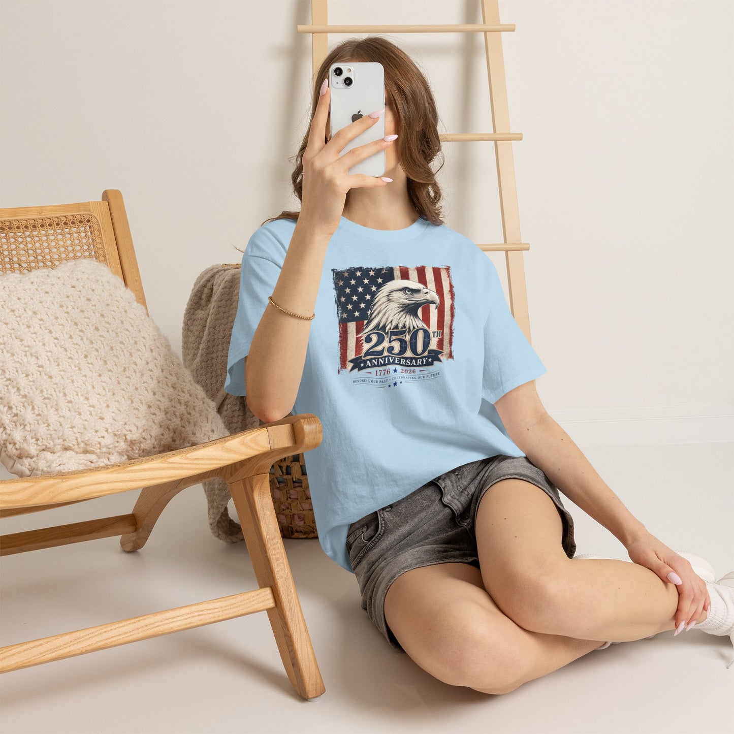 250th Anniversary Eagle American Flag T-Shirt