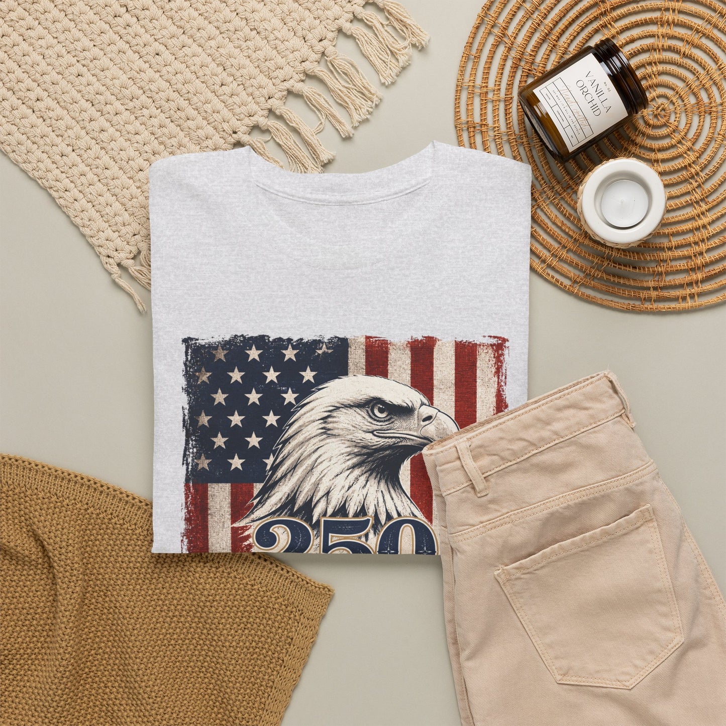 250th Anniversary Eagle American Flag T-Shirt