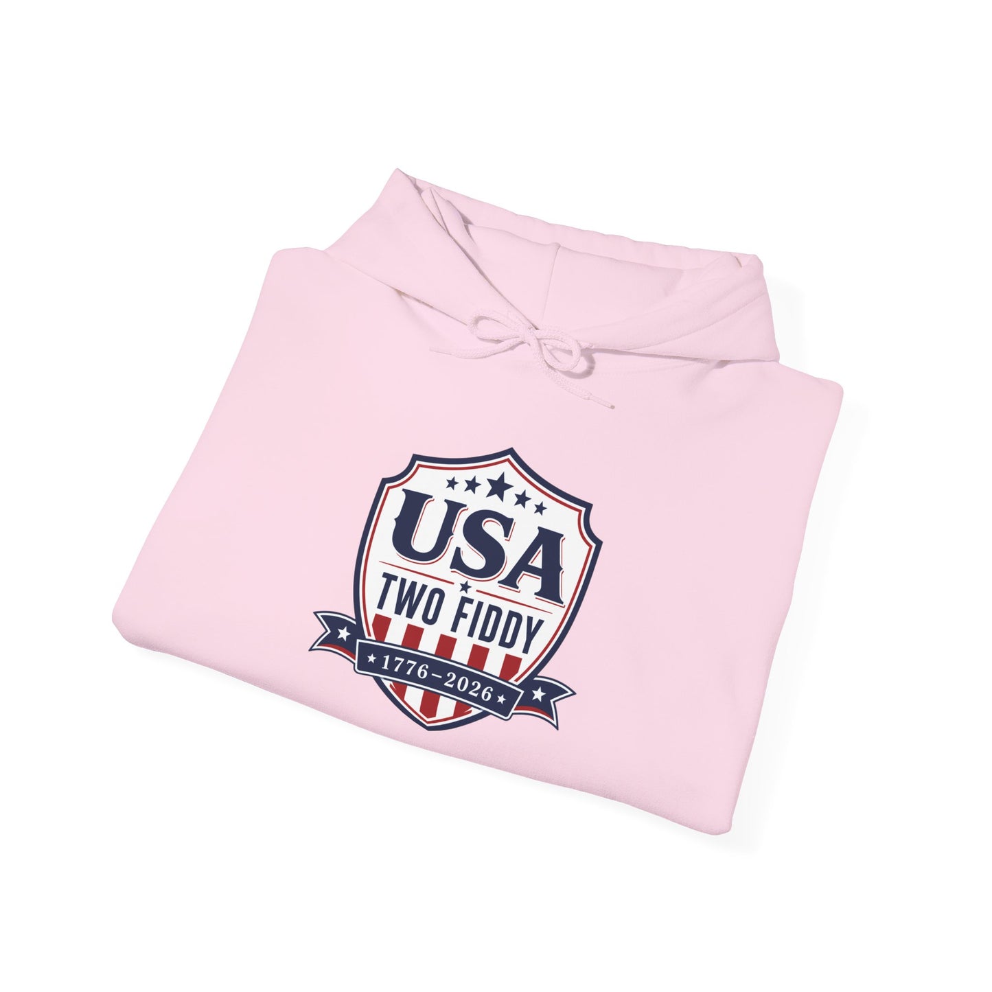 Hoodie - USA Two Fiddy Retro Shield Hoodie