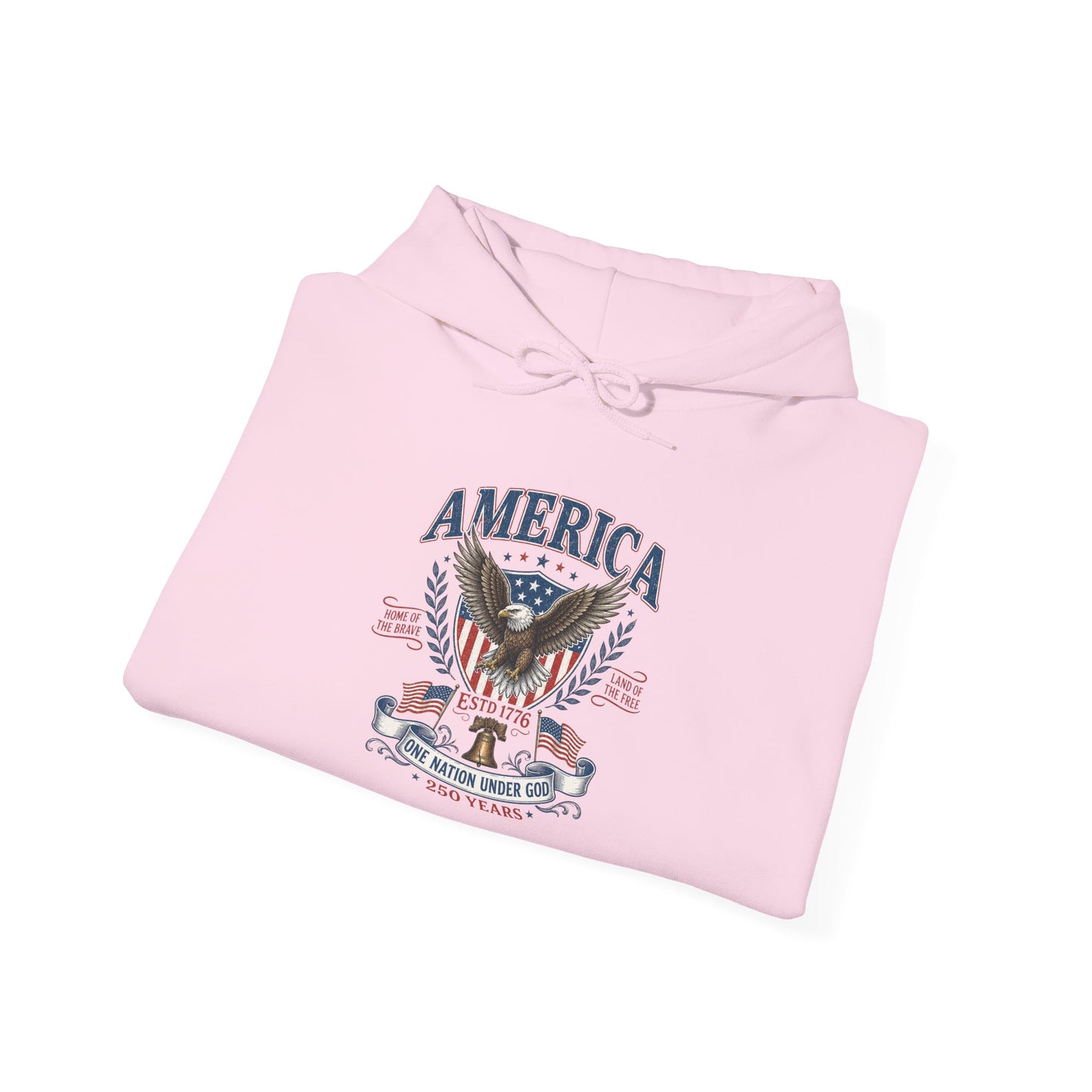 America Eagle Hoodie - Patriotic USA Flag Graphic Pullover