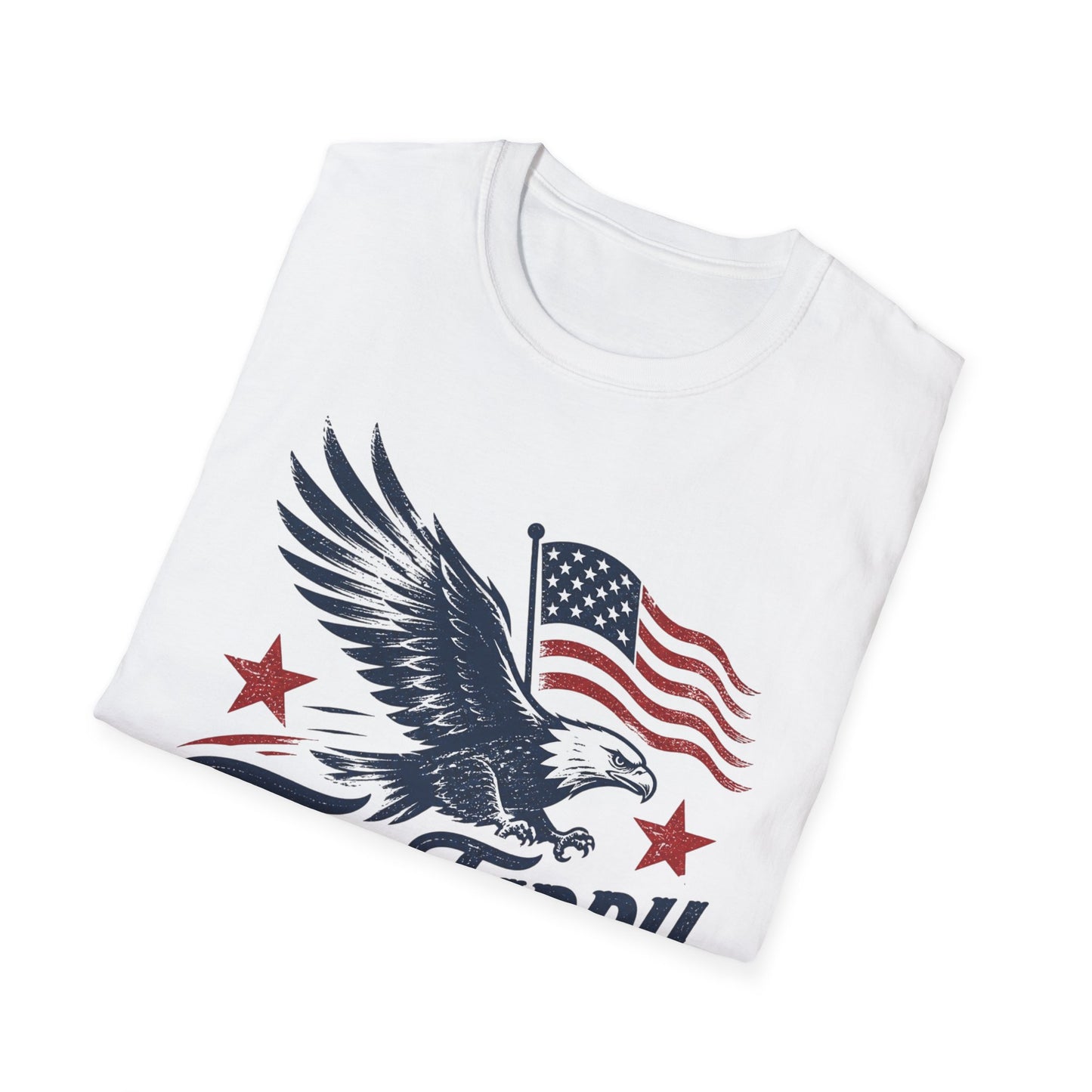 Eagle & American Flag T-Shirt — Two Fiddy Patriotic Tee (1776–2026)