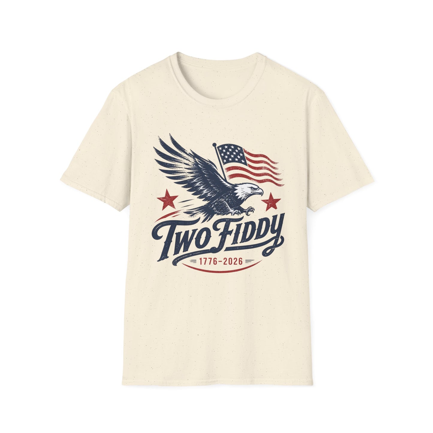 Eagle & American Flag T-Shirt — Two Fiddy Patriotic Tee (1776–2026)