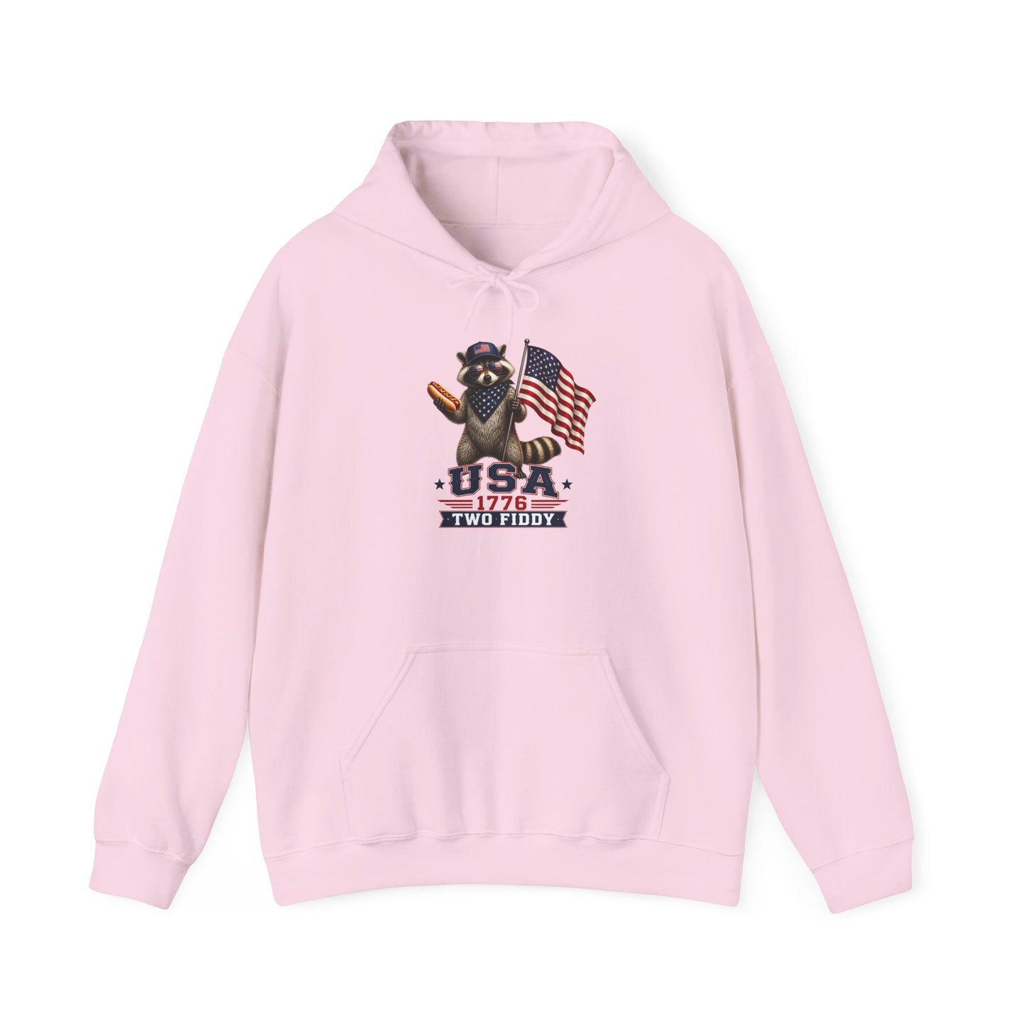 Patriotic Raccoon USA 1776 Hoodie - American Flag Independence Day Sweatshirt