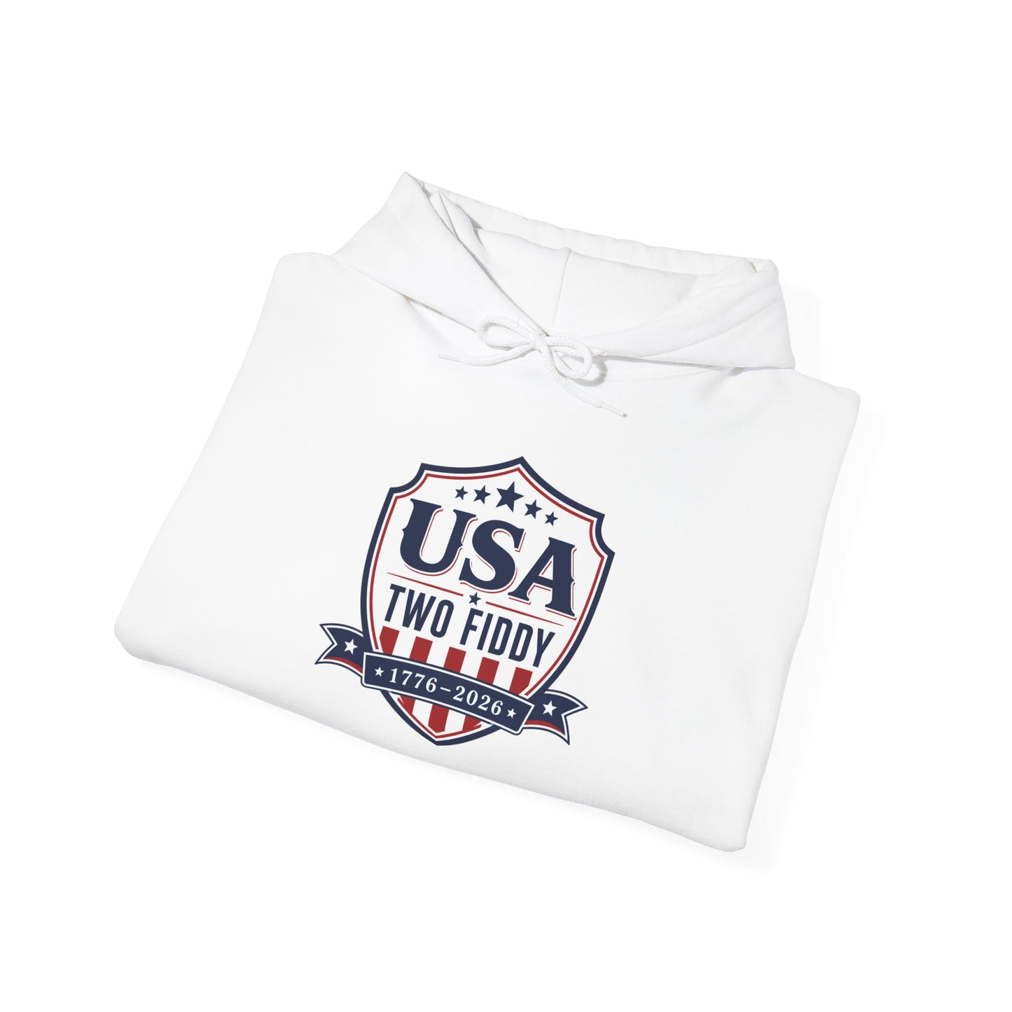 Hoodie - USA Two Fiddy Retro Shield Hoodie