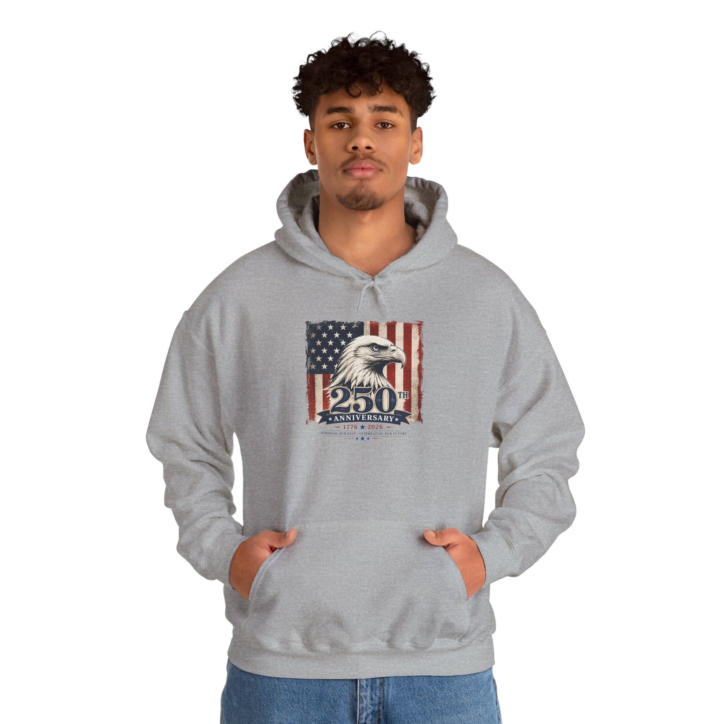 Patriotic Eagle Hoodie – 250th Anniversary American Flag Sweatshirt