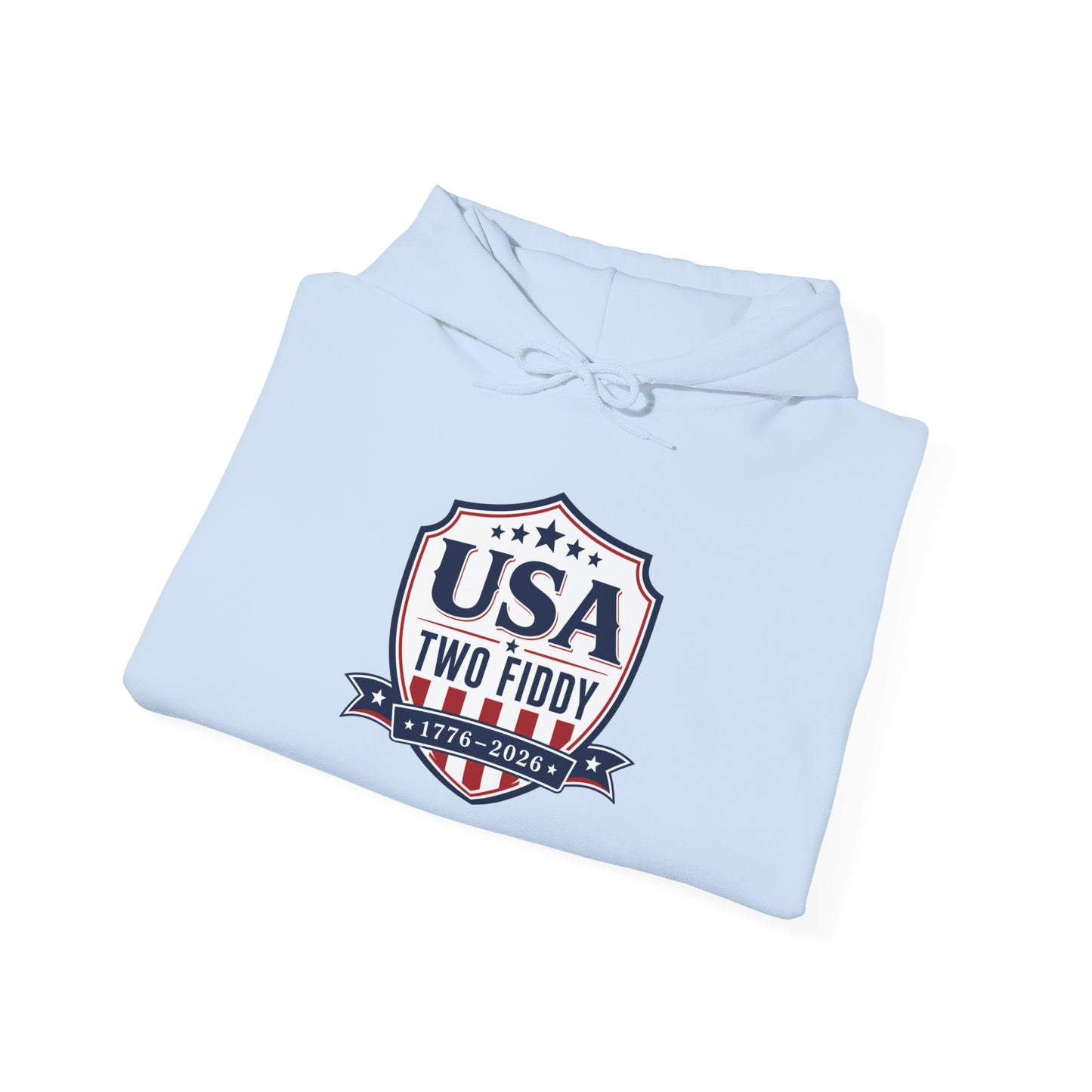 Hoodie - USA Two Fiddy Retro Shield Hoodie