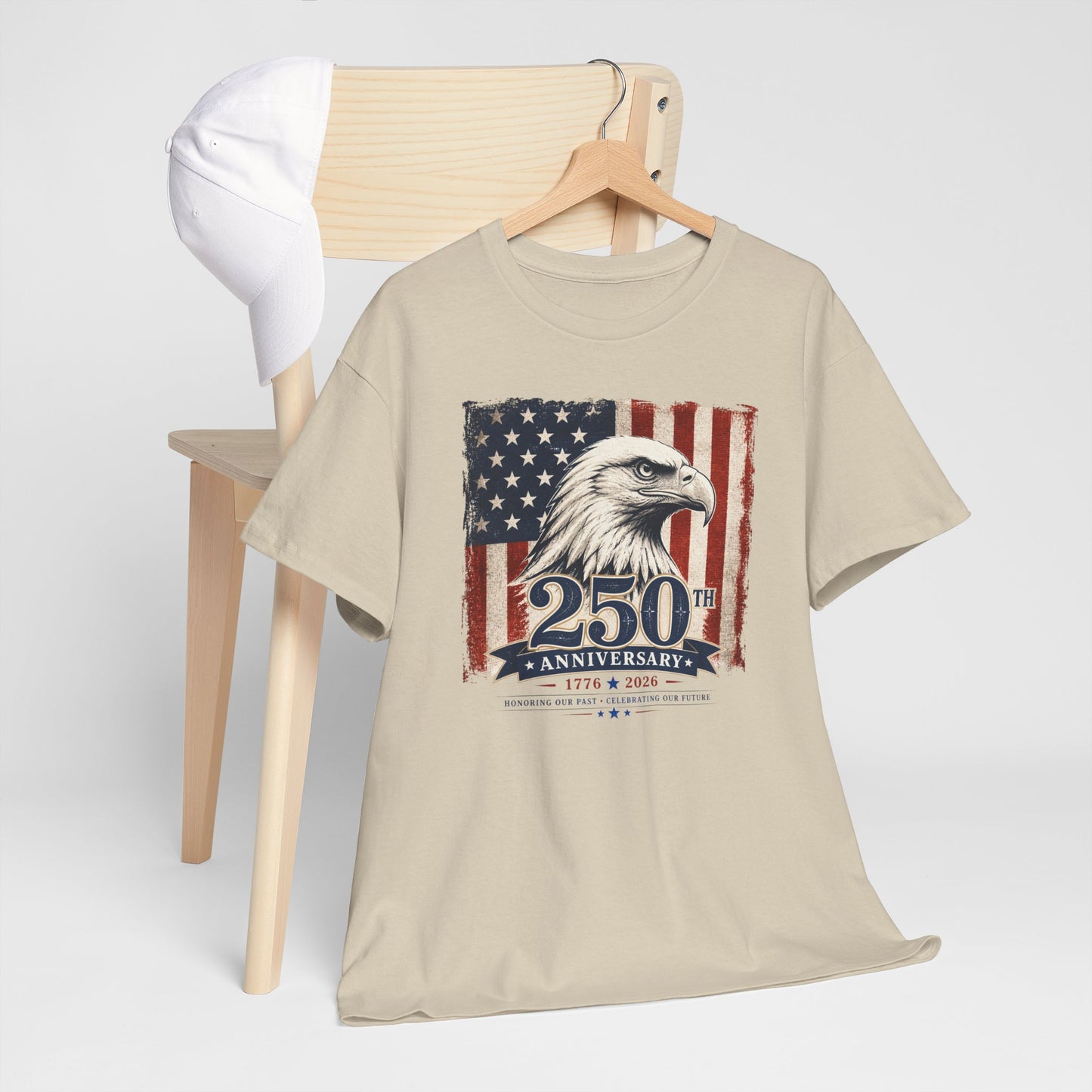 250th Anniversary Eagle American Flag T-Shirt
