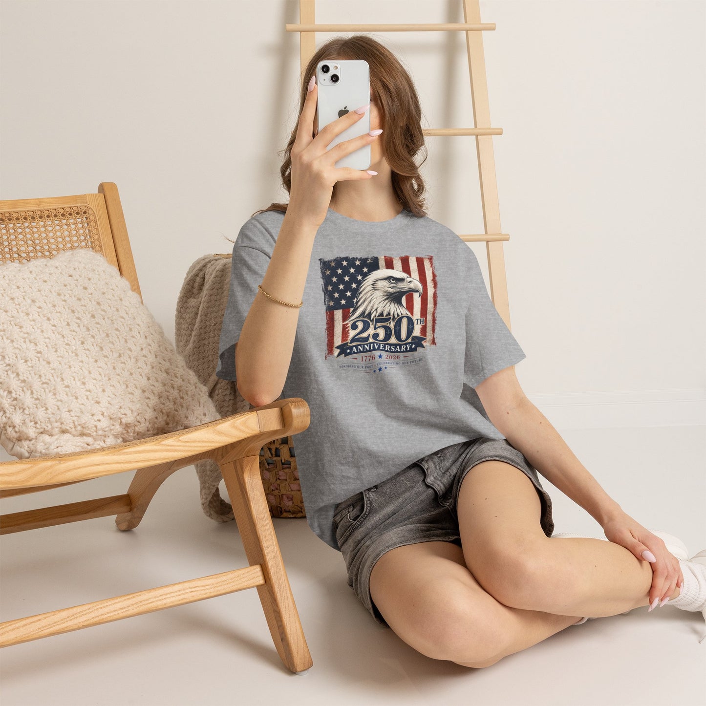 250th Anniversary Eagle American Flag T-Shirt