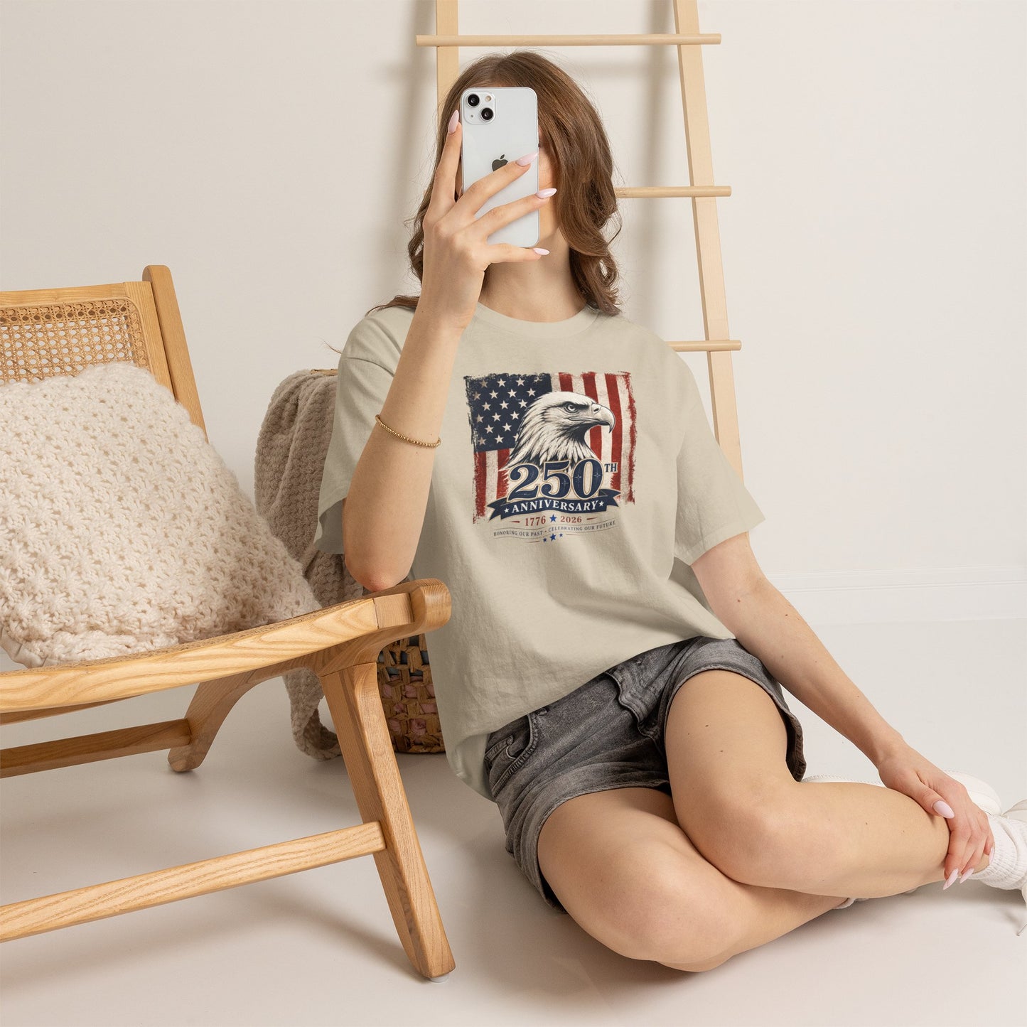 250th Anniversary Eagle American Flag T-Shirt
