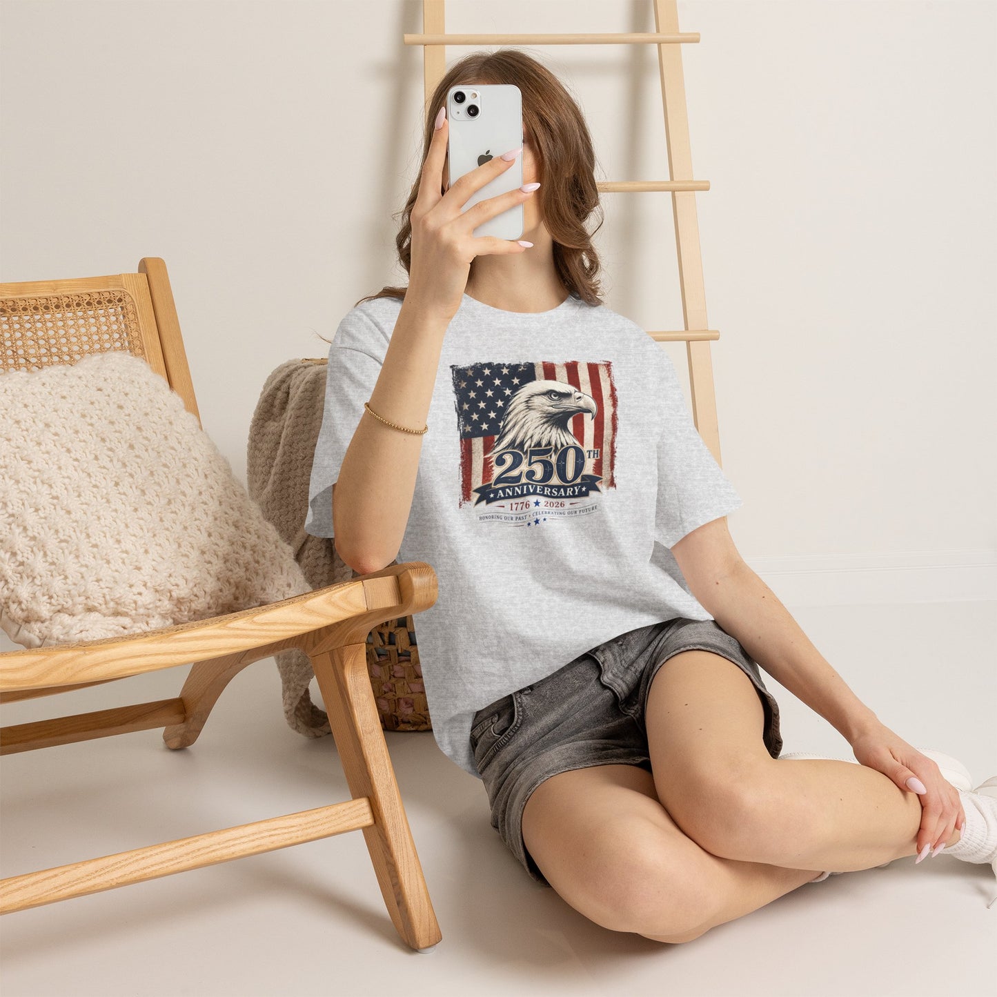 250th Anniversary Eagle American Flag T-Shirt
