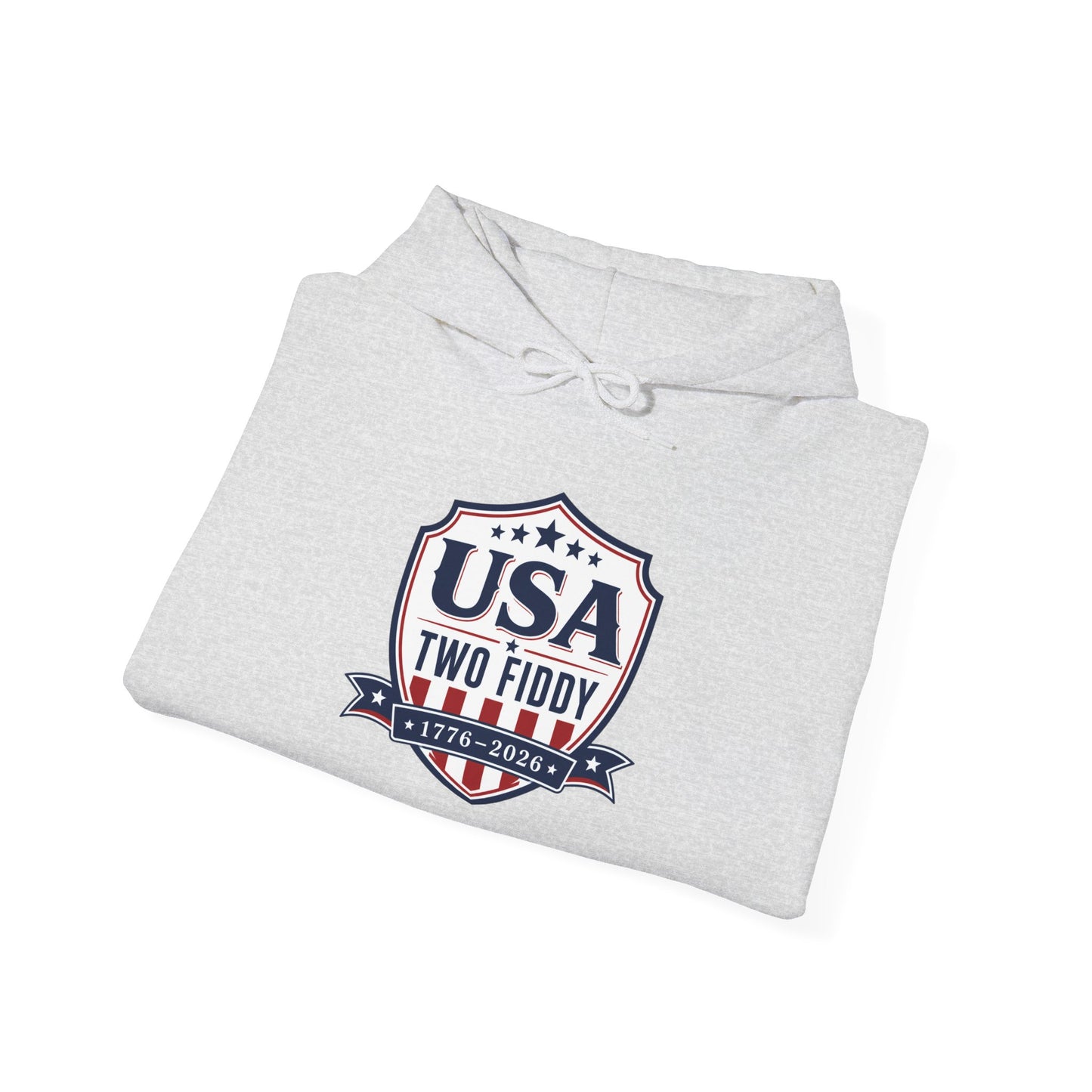 Hoodie - USA Two Fiddy Retro Shield Hoodie