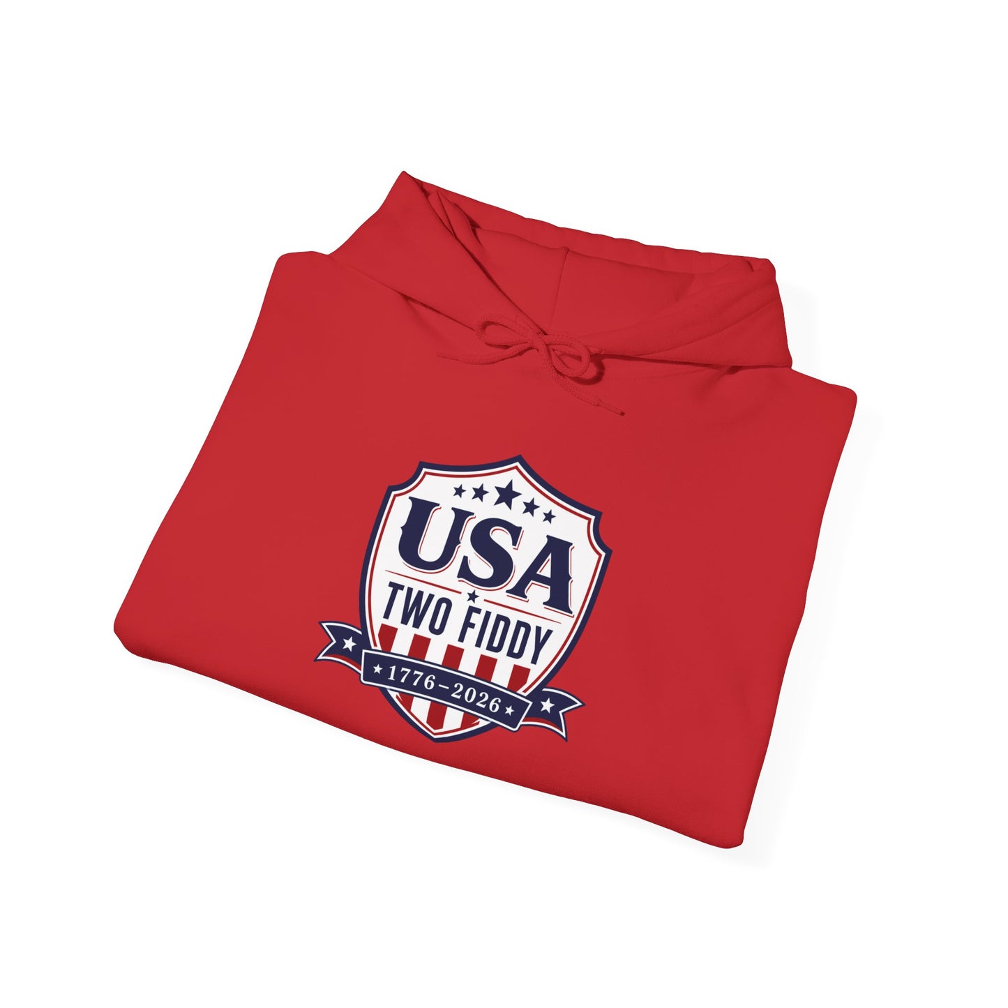 Hoodie - USA Two Fiddy Retro Shield Hoodie