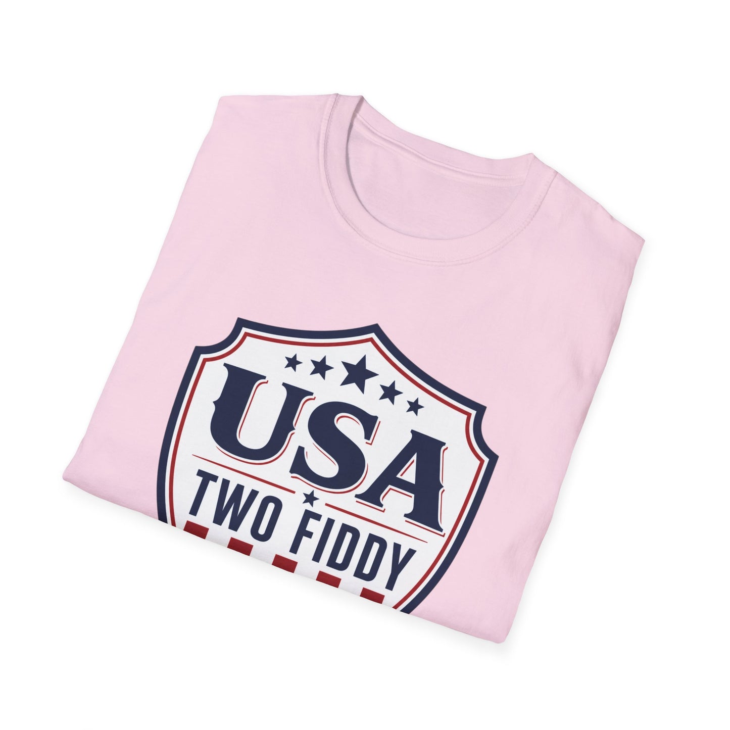 USA Two Fiddy T-Shirt — 1776–2026 Patriotic Shield Tee