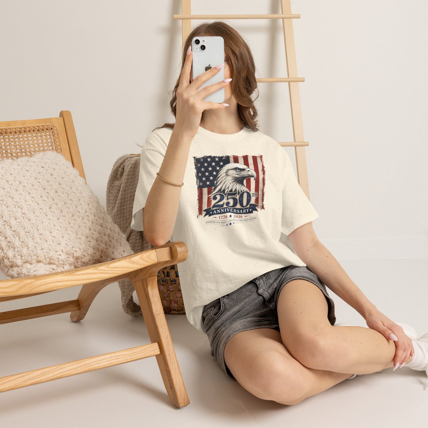250th Anniversary Eagle American Flag T-Shirt