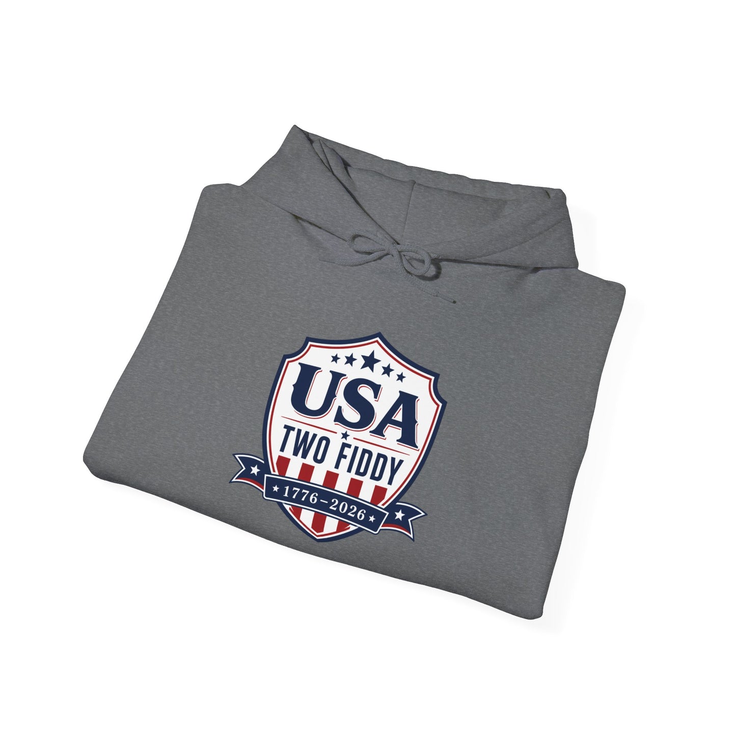 Hoodie - USA Two Fiddy Retro Shield Hoodie
