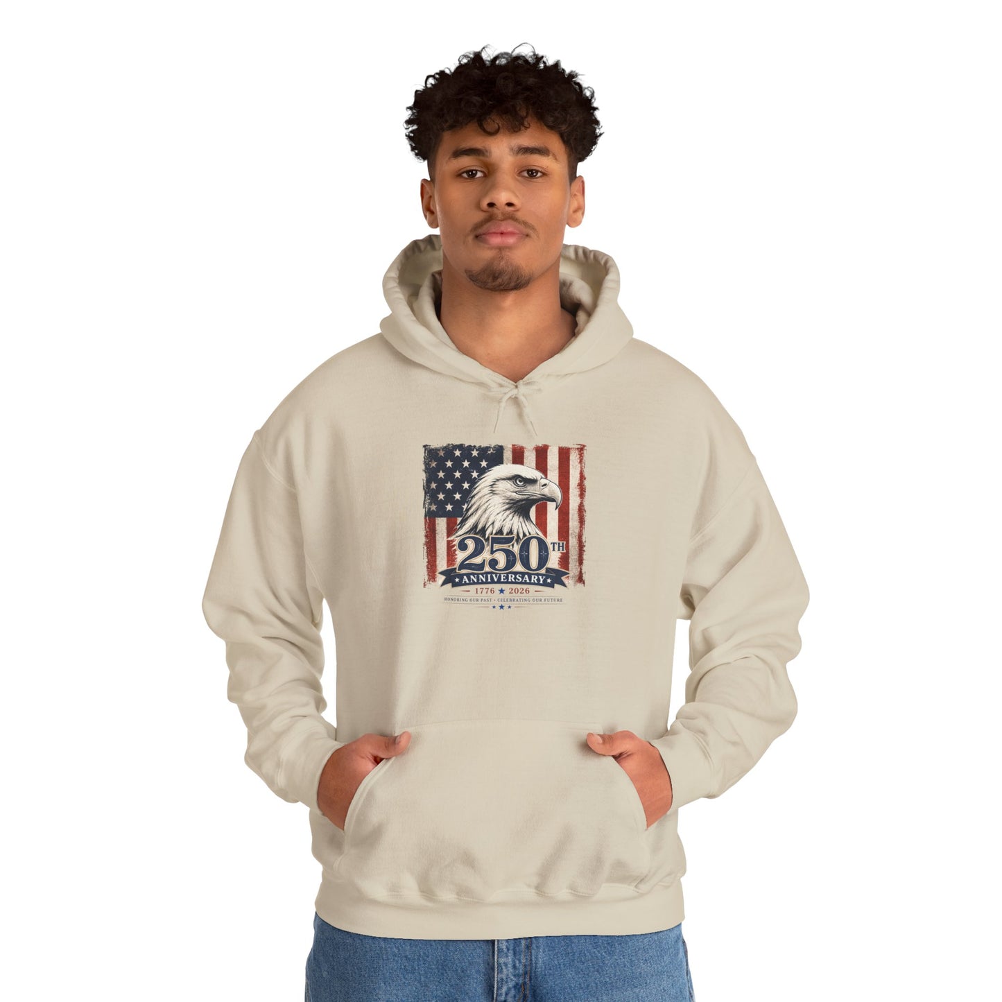 Patriotic Eagle Hoodie – 250th Anniversary American Flag Sweatshirt
