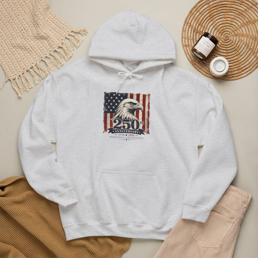 Patriotic Eagle Hoodie – 250th Anniversary American Flag Sweatshirt