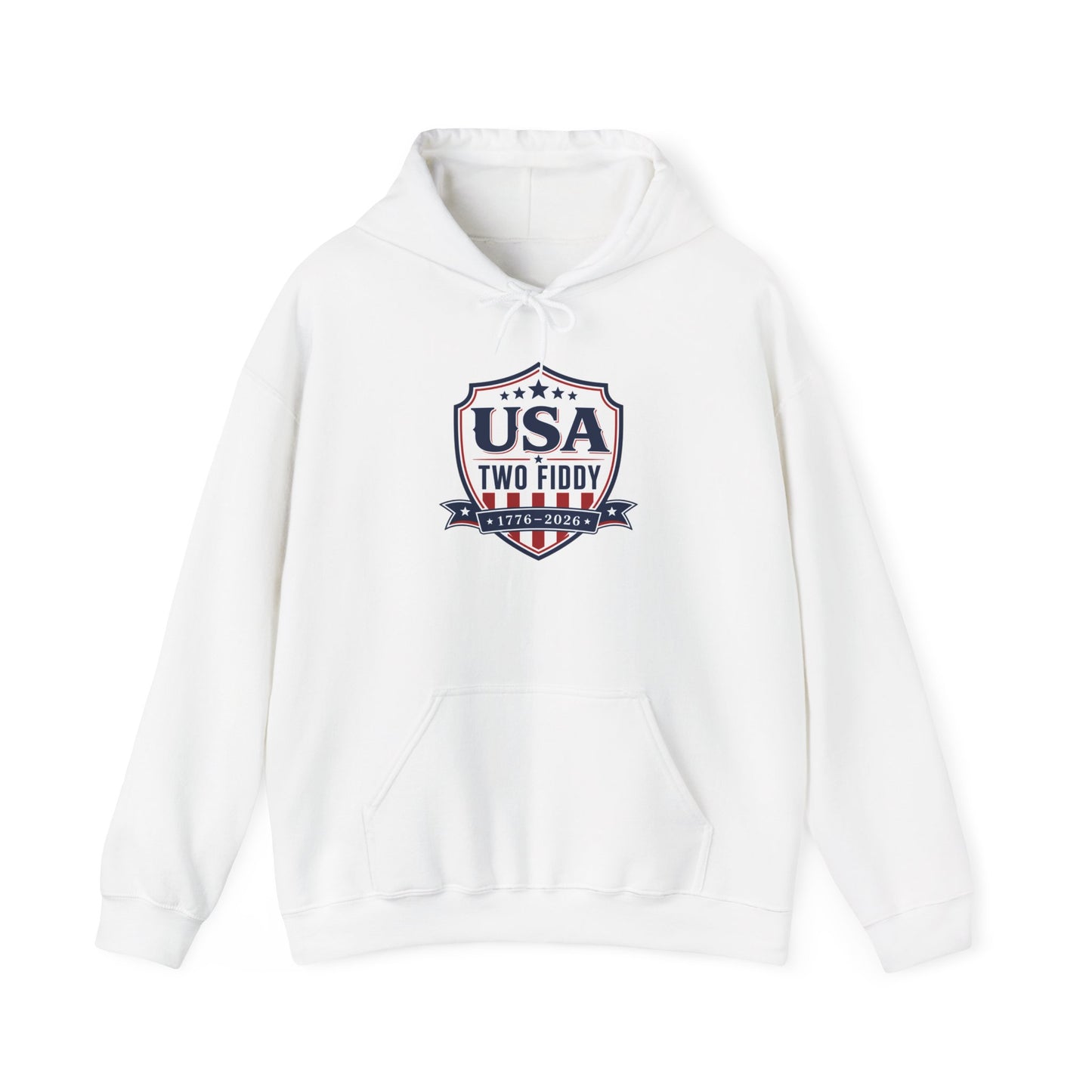 Hoodie - USA Two Fiddy Retro Shield Hoodie