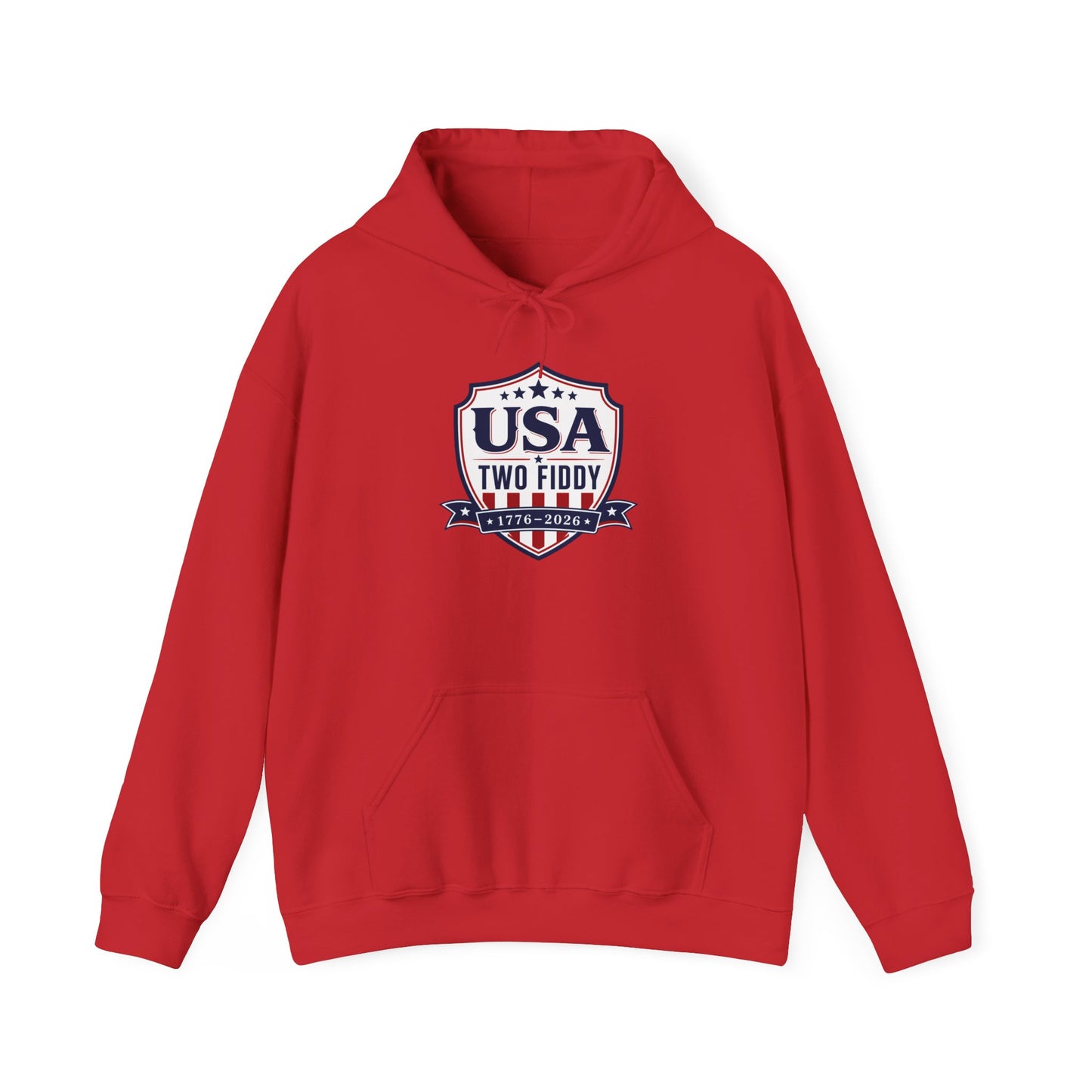 Hoodie - USA Two Fiddy Retro Shield Hoodie