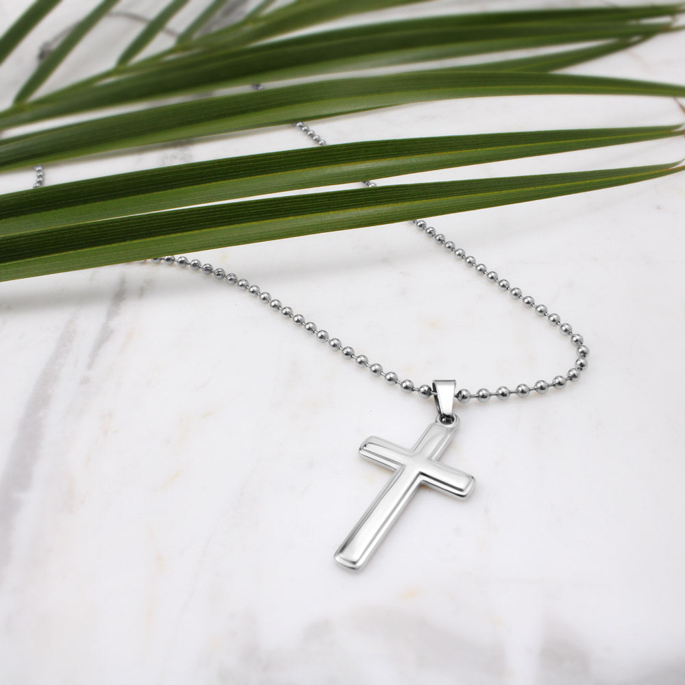 Gift To Our Lovely Daughter From Mom & Dad “Never Forget How far You've Come” Cross Necklace