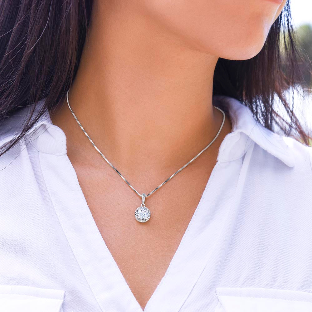 Gift To My Wife "You Are the Calm In My Chaos, I'd Choose You In Every Lifetime" Necklace