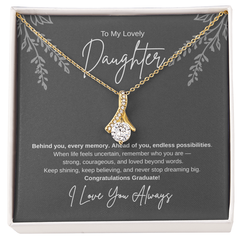 Gift To My Lovely Daughter From Mom “You Will Forever Be My Greatest Joy” Necklace