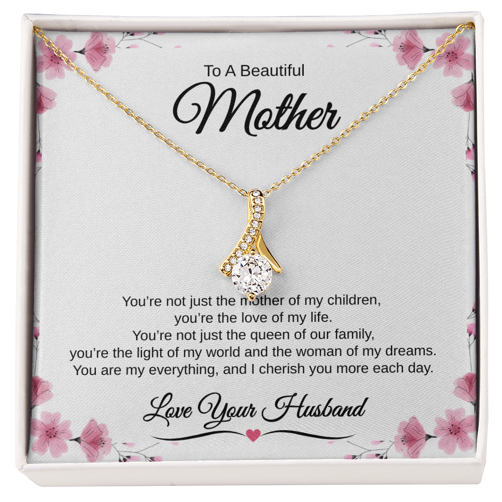 Gift From Husband, To A Beautiful Mother "The Love Of My Life" Alluring Beauty necklace