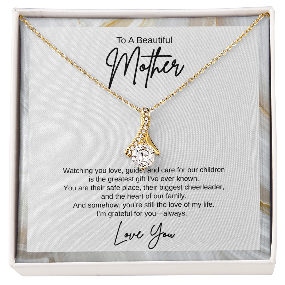 Gift To A Beautiful Mother, "You're The Greatest Gift Ever" Alluring Beauty Necklace