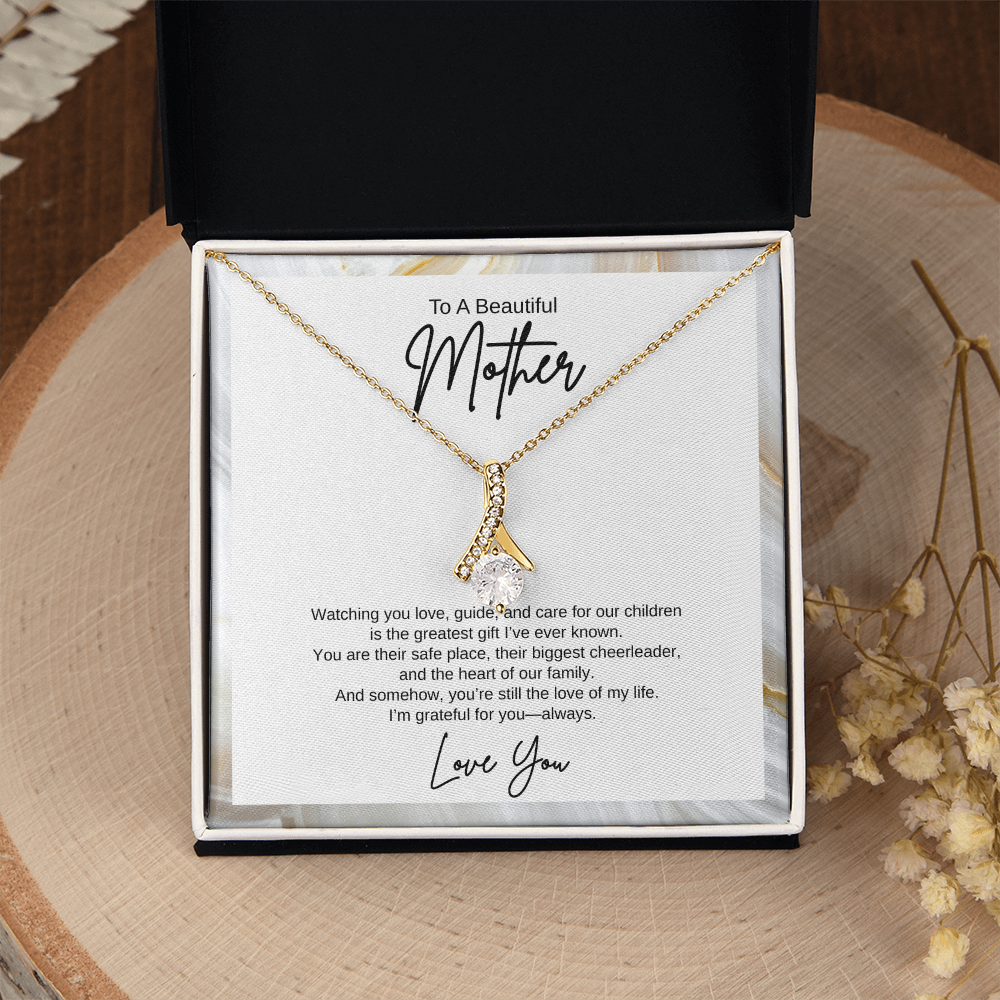 Gift To A Beautiful Mother, "You're The Greatest Gift Ever" Alluring Beauty Necklace