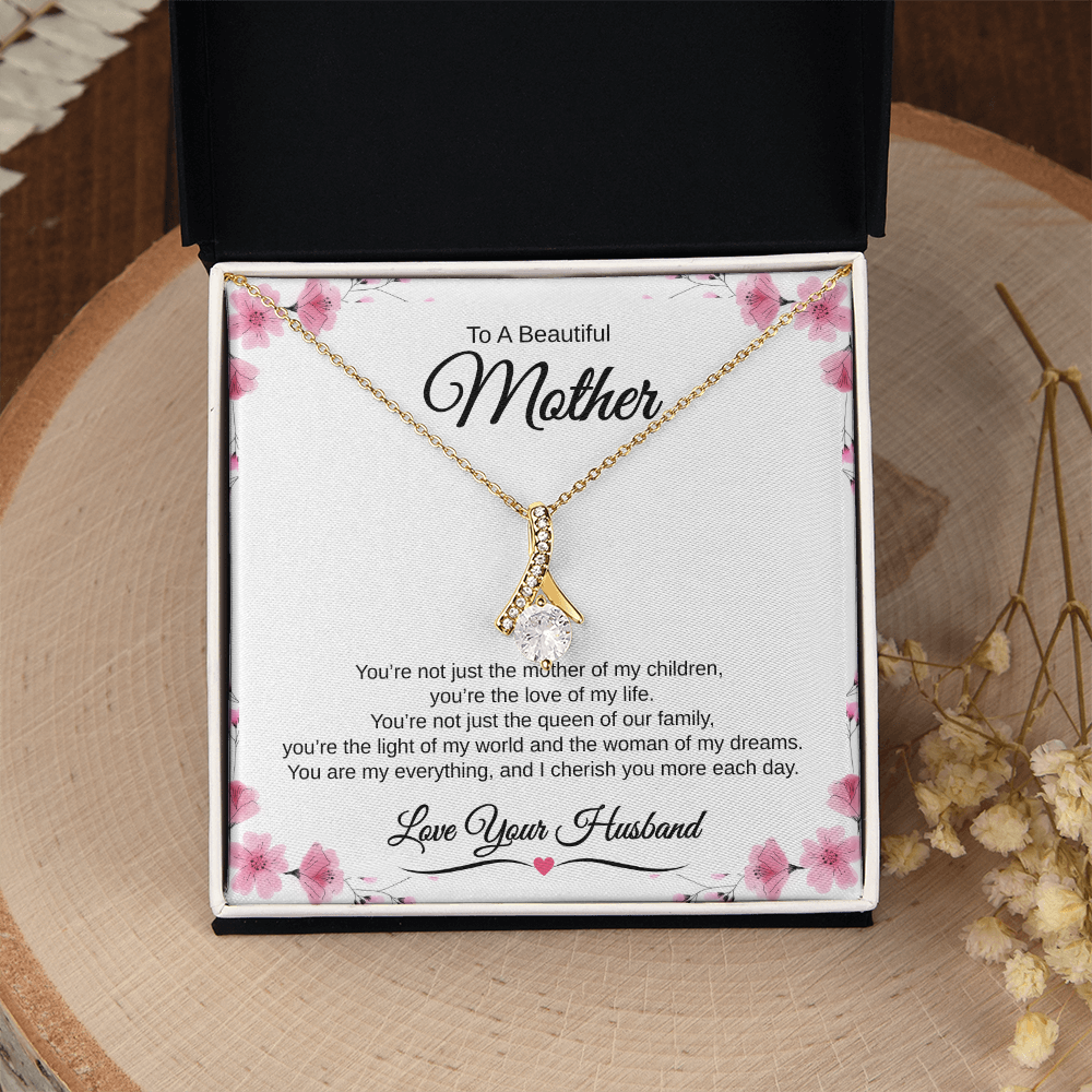 Gift From Husband, To A Beautiful Mother "The Love Of My Life" Alluring Beauty necklace