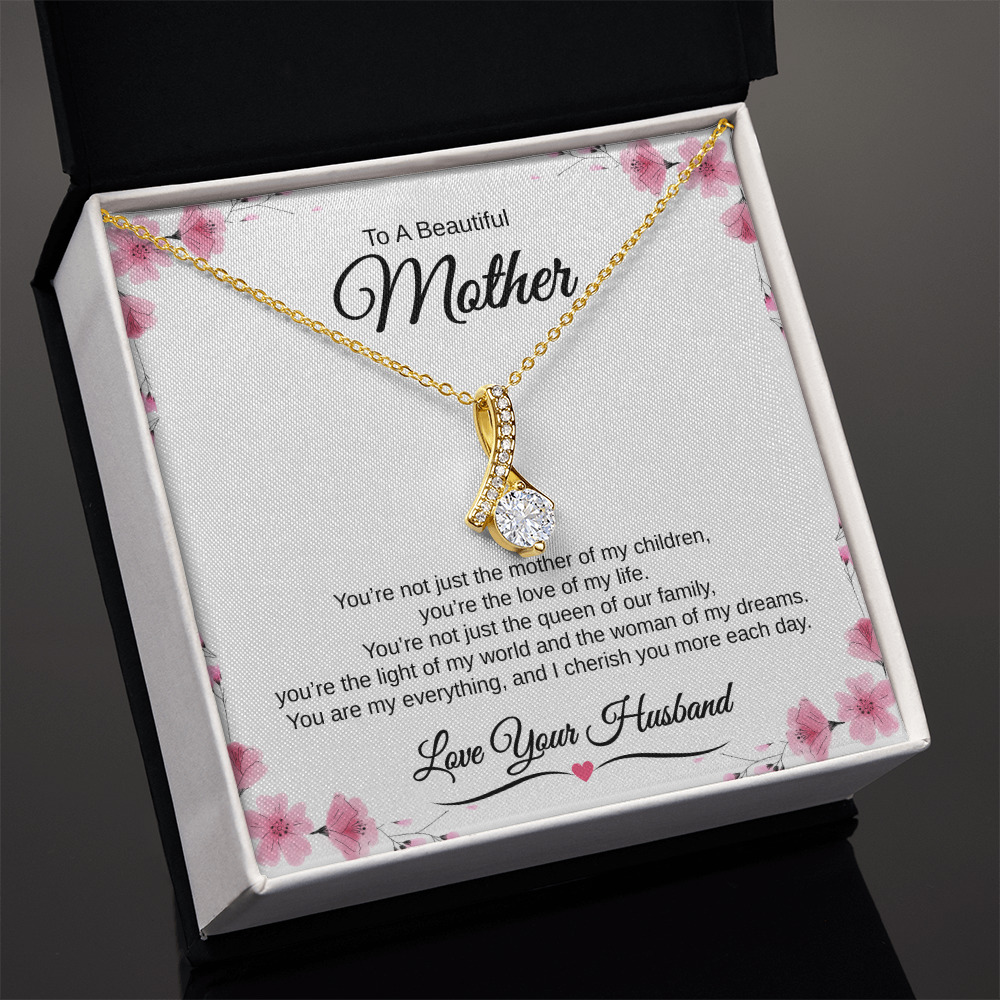 Gift From Husband, To A Beautiful Mother "The Love Of My Life" Alluring Beauty necklace