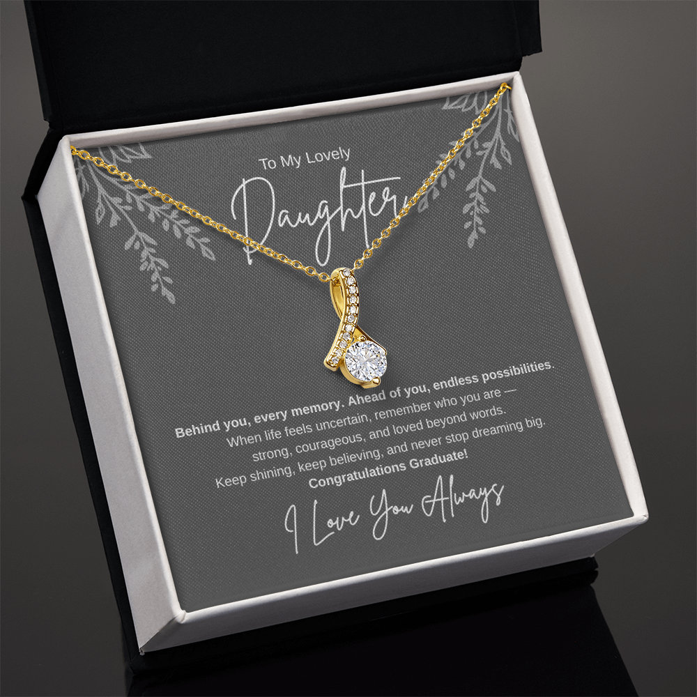 Gift To My Lovely Daughter From Mom “You Will Forever Be My Greatest Joy” Necklace