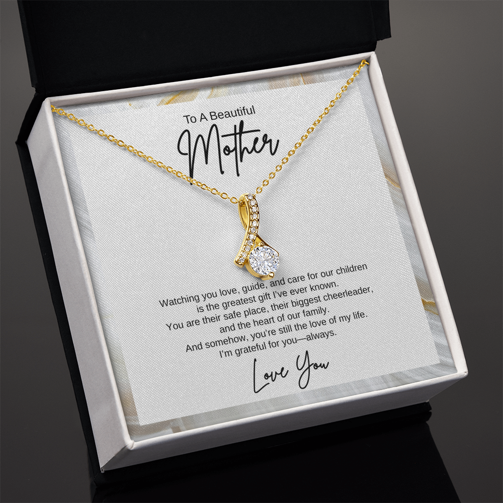 Gift To A Beautiful Mother, "You're The Greatest Gift Ever" Alluring Beauty Necklace