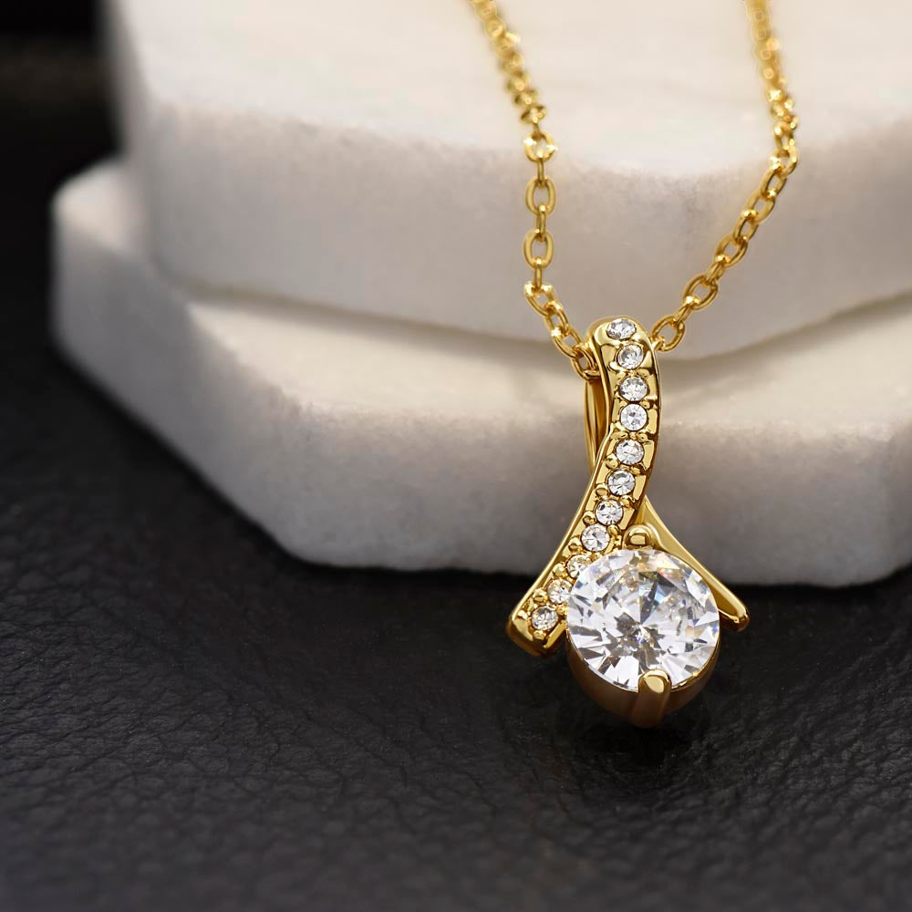 Gift To My Lovely Daughter From Mom “You Will Forever Be My Greatest Joy” Necklace
