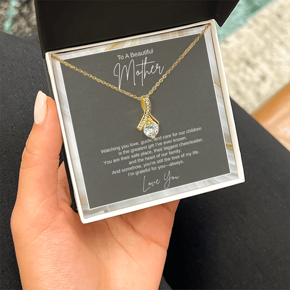 Gift To A Beautiful Mother, "You're The Greatest Gift Ever" Alluring Beauty Necklace