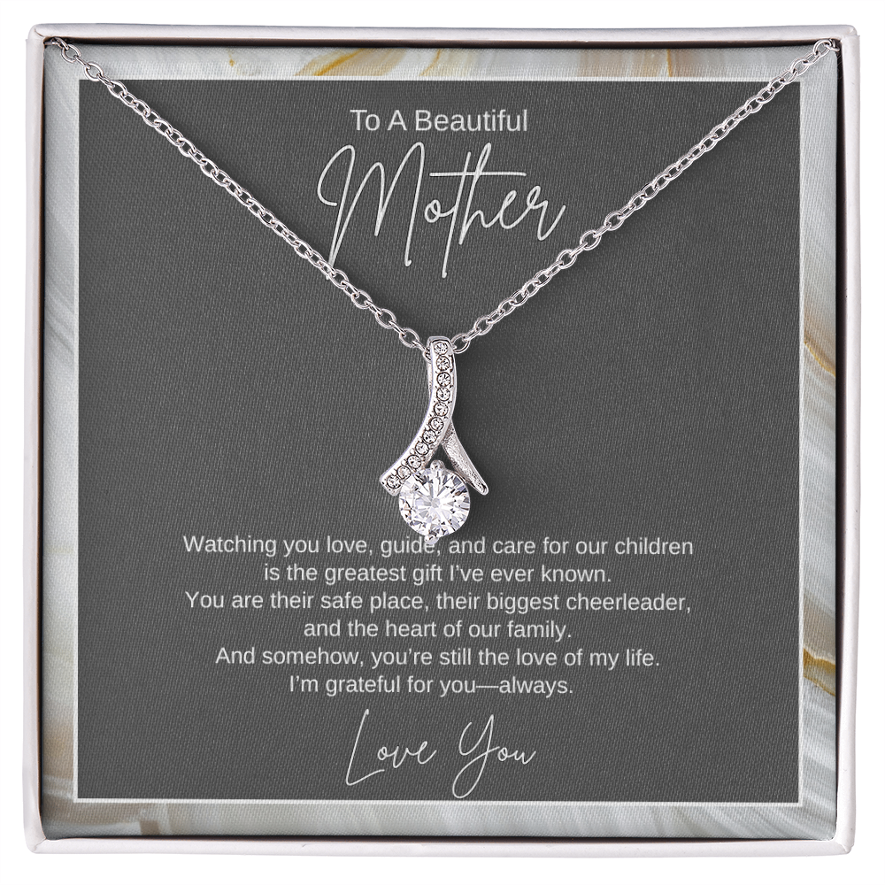 Gift To A Beautiful Mother, "You're The Greatest Gift Ever" Alluring Beauty Necklace