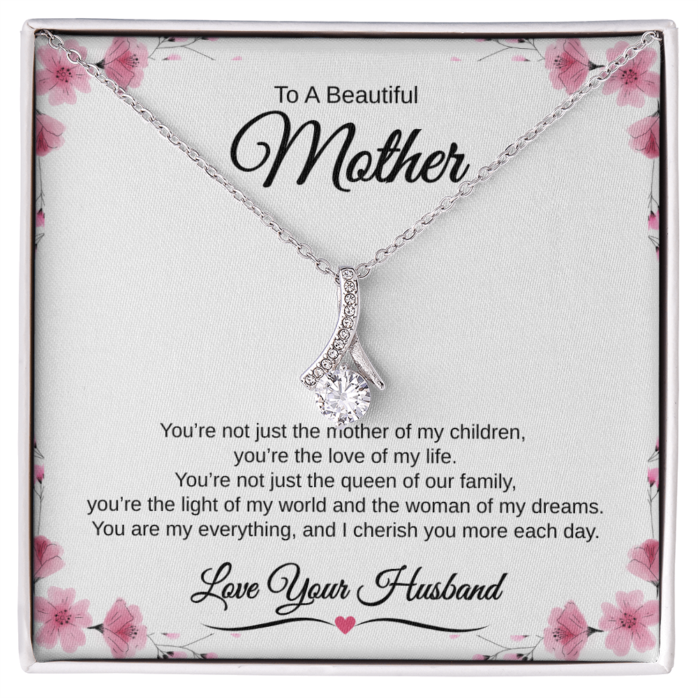 Gift From Husband, To A Beautiful Mother "The Love Of My Life" Alluring Beauty necklace