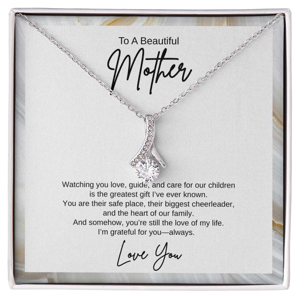 Gift To A Beautiful Mother, "You're The Greatest Gift Ever" Alluring Beauty Necklace