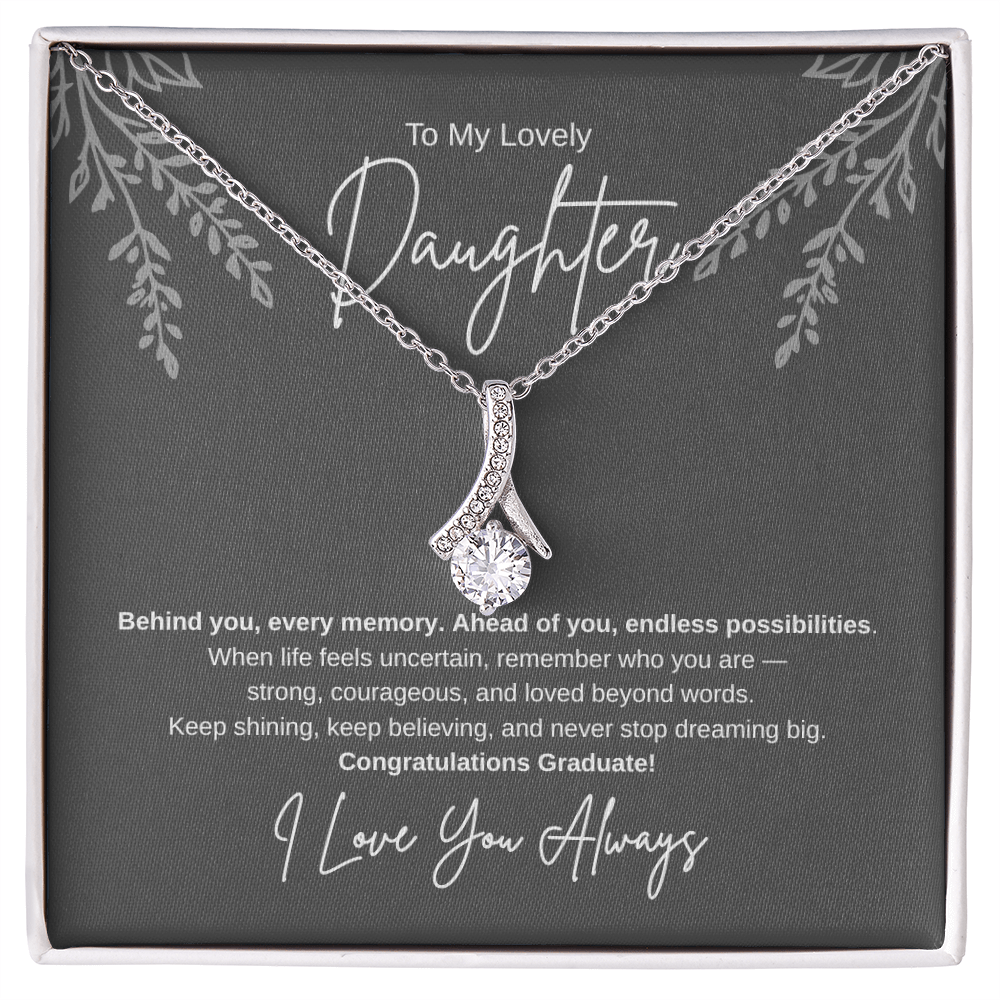 Gift To My Lovely Daughter From Mom “You Will Forever Be My Greatest Joy” Necklace
