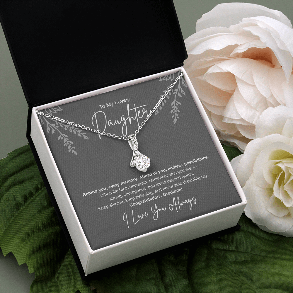 Gift To My Lovely Daughter From Mom “You Will Forever Be My Greatest Joy” Necklace