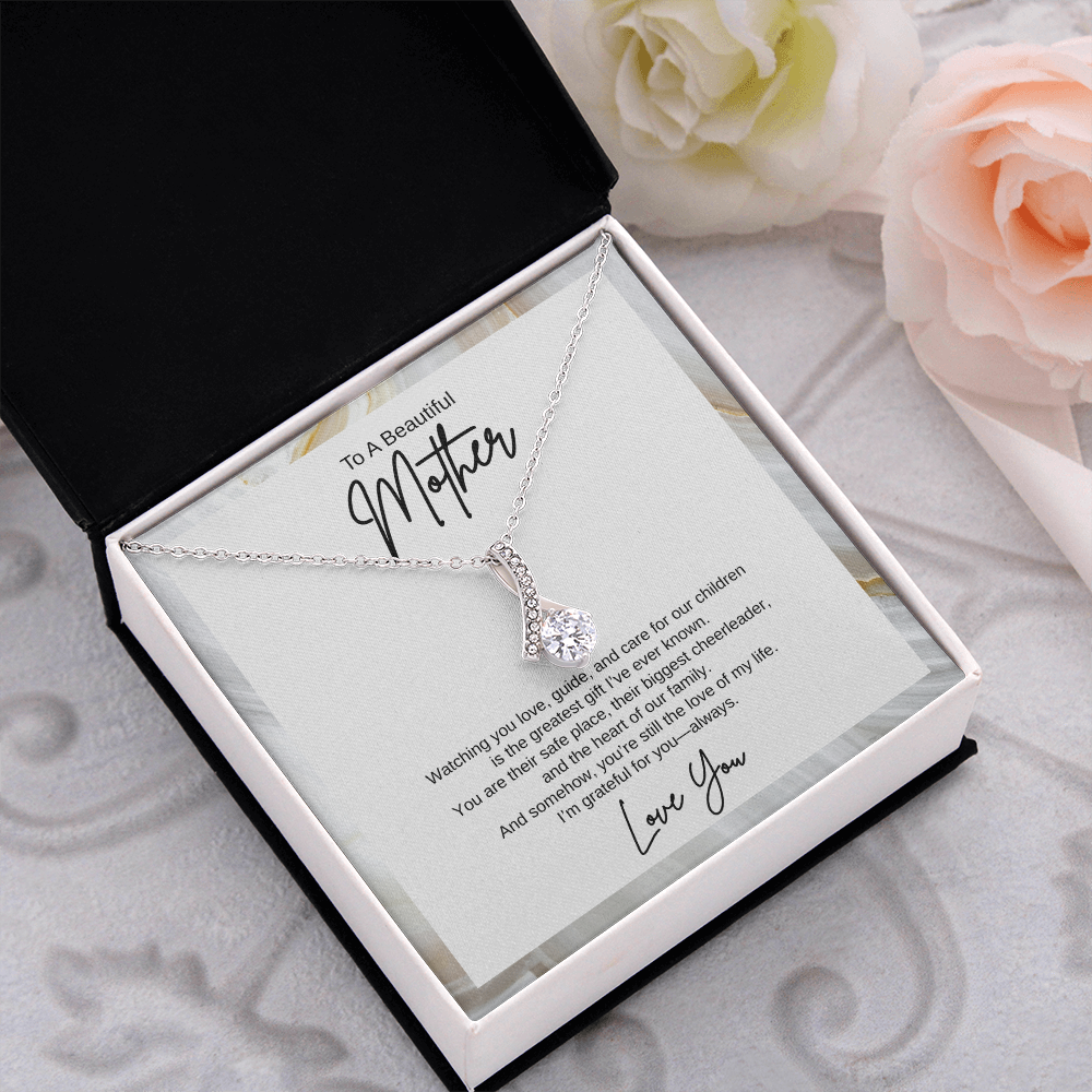 Gift To A Beautiful Mother, "You're The Greatest Gift Ever" Alluring Beauty Necklace