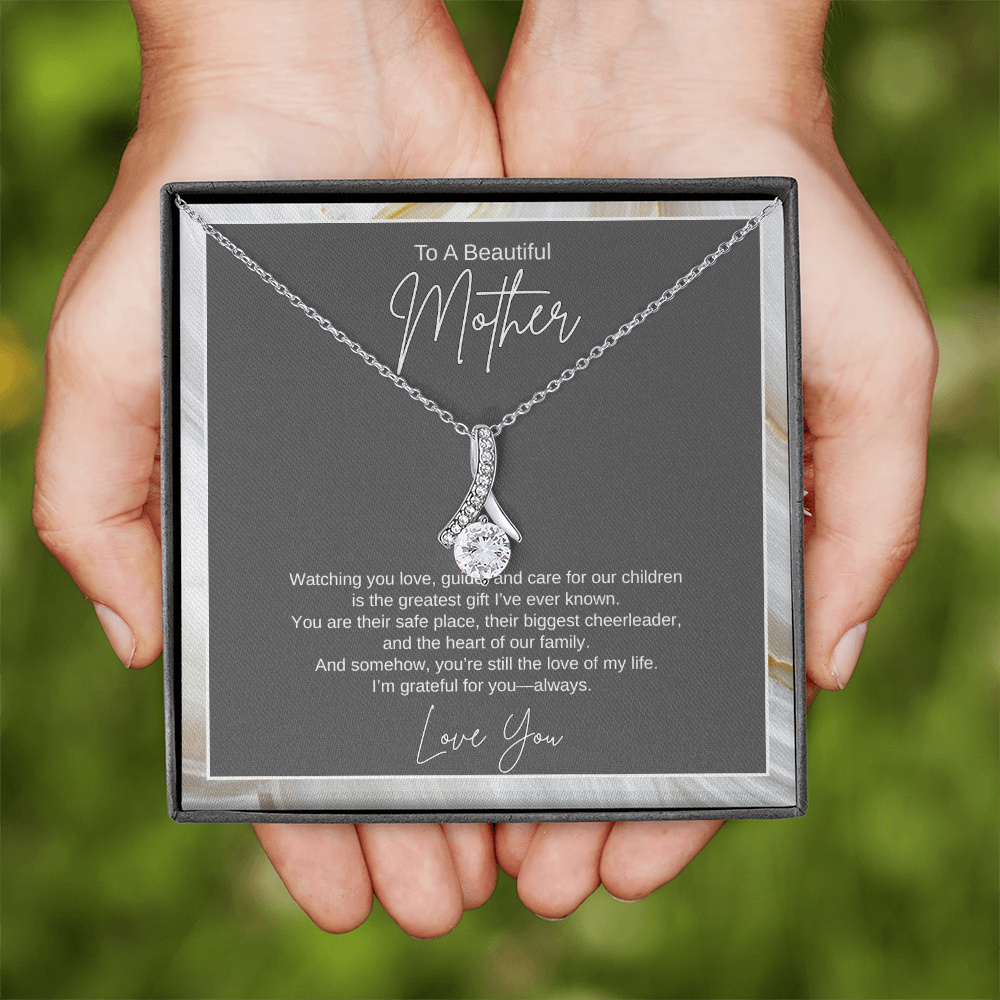 Gift To A Beautiful Mother, "You're The Greatest Gift Ever" Alluring Beauty Necklace