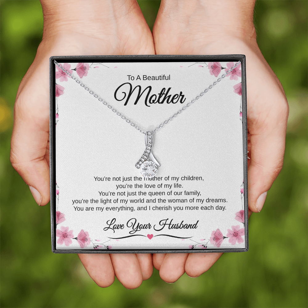 Gift From Husband, To A Beautiful Mother "The Love Of My Life" Alluring Beauty necklace