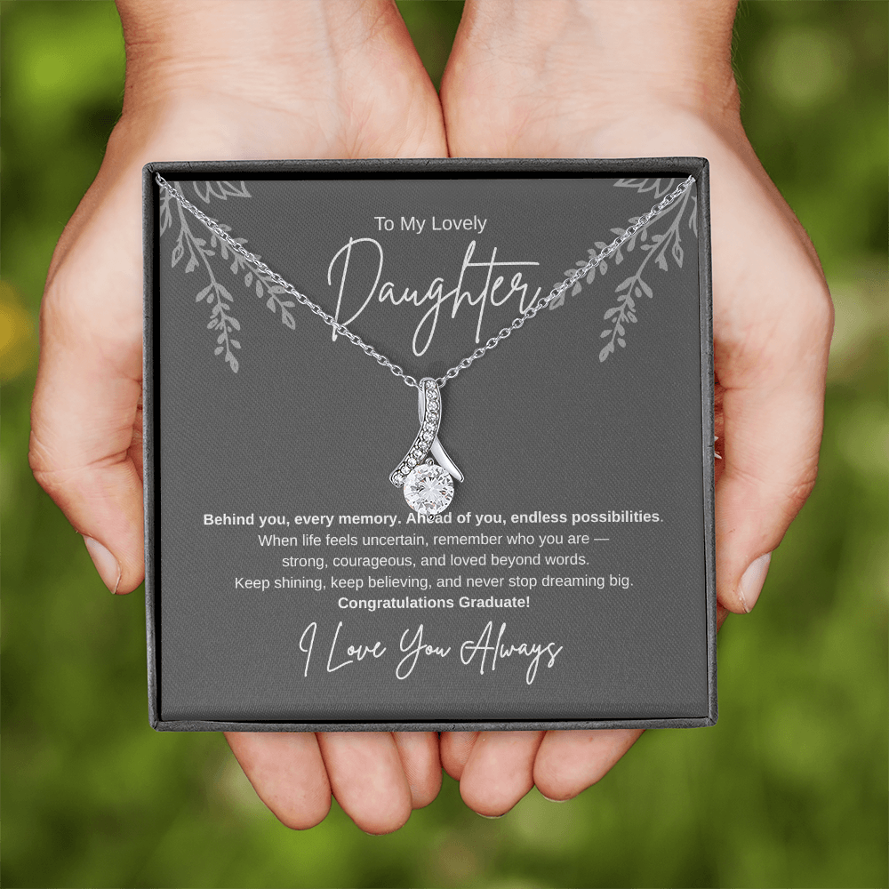 Gift To My Lovely Daughter From Mom “You Will Forever Be My Greatest Joy” Necklace